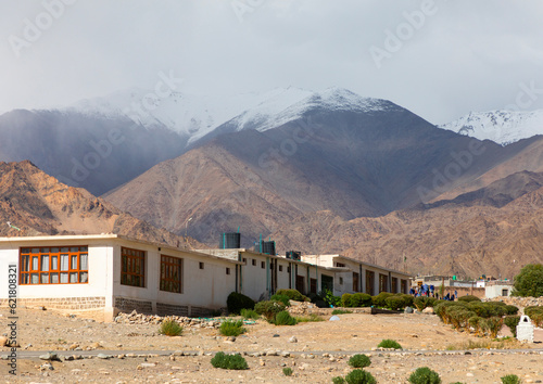 Tibetan SOS children village dormitories, Ladakh, Leh, India photo