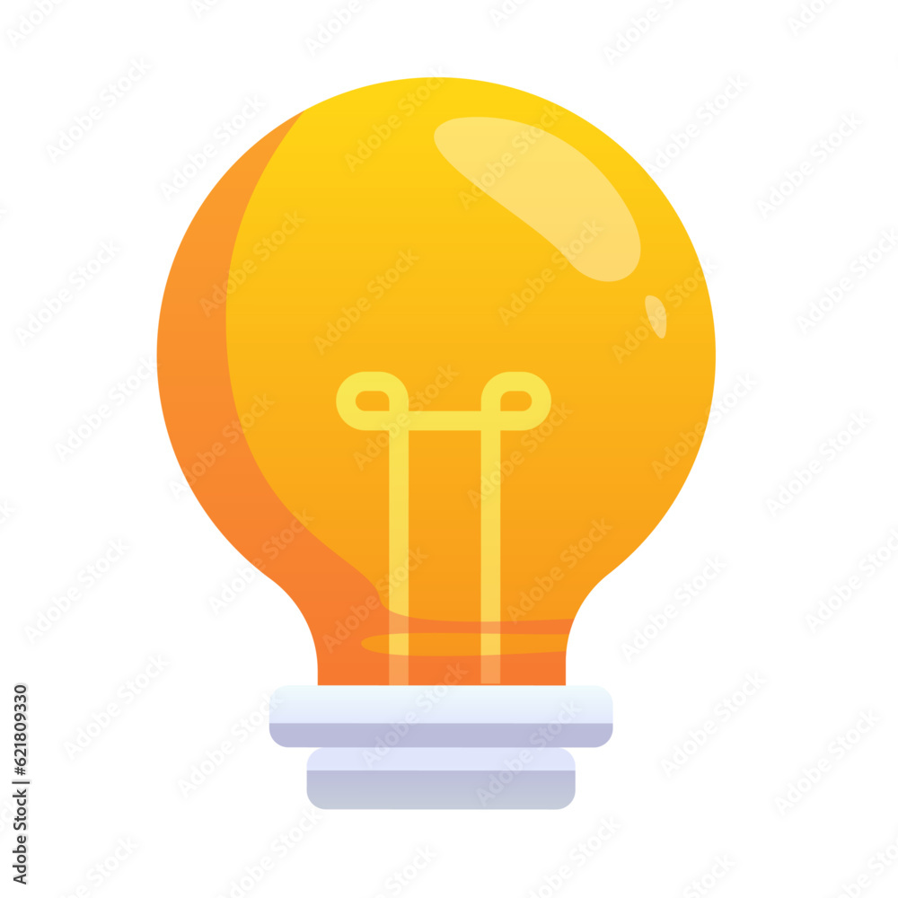 Vector illustration of light bulb icon Vector illustration of light bulb icon