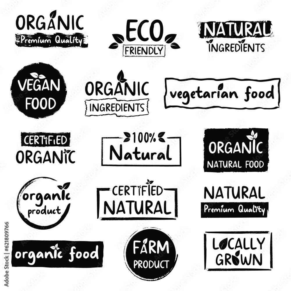 Fototapeta premium Organic food, natural product, healthy life and farm fresh for food and drink promotion.