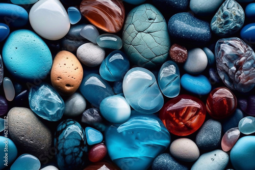 Abstract colorful stone background illustration for creative work and presentation of digital goods. AI Generated