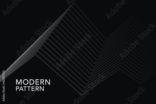 modern technology pattern design black & white illustration