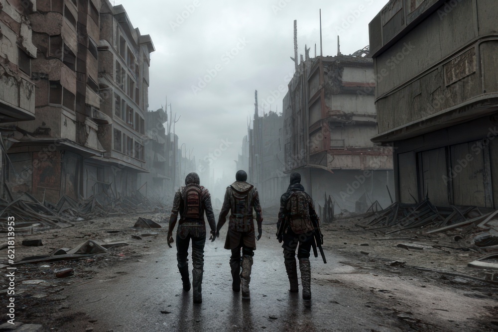 Post apocalyptic dystopian society Post apocalyptic dystopian society