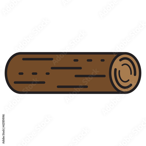 wood icon vector