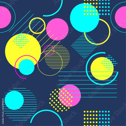 GEOMETRIC SEAMLESS PATTERN, VECTOR DESIGN