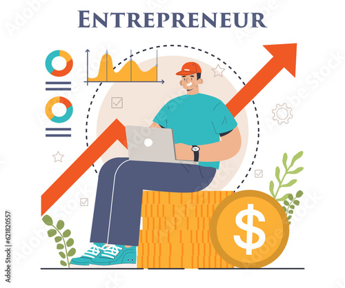 Wallpaper Mural Entrepreneur. Successful business leader launching and managing Torontodigital.ca