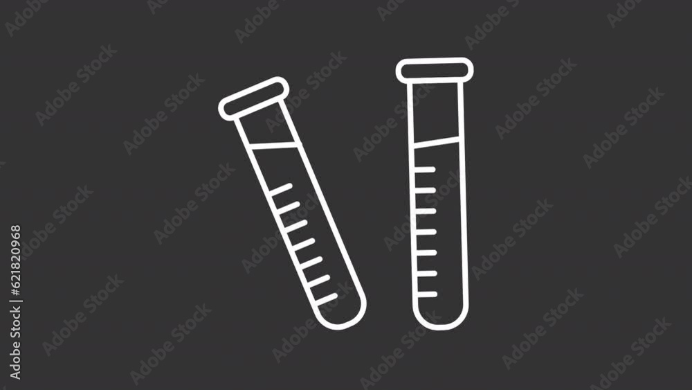 Research white icons animation. Animated line clinical trial. Medical test. Data analysis. Lab science. Loop HD video with alpha channel, transparent background. Motion graphic design for night mode Research white icons animation. Animated line clinical trial. Medical test. Data analysis. Lab science. Loop HD video with alpha channel, transparent background. Motion graphic design for night mode