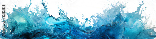 Slika na platnu Water wave splash on transparent background isolated png
