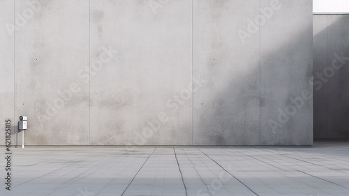 grey concrete wall blank background. Generative AI