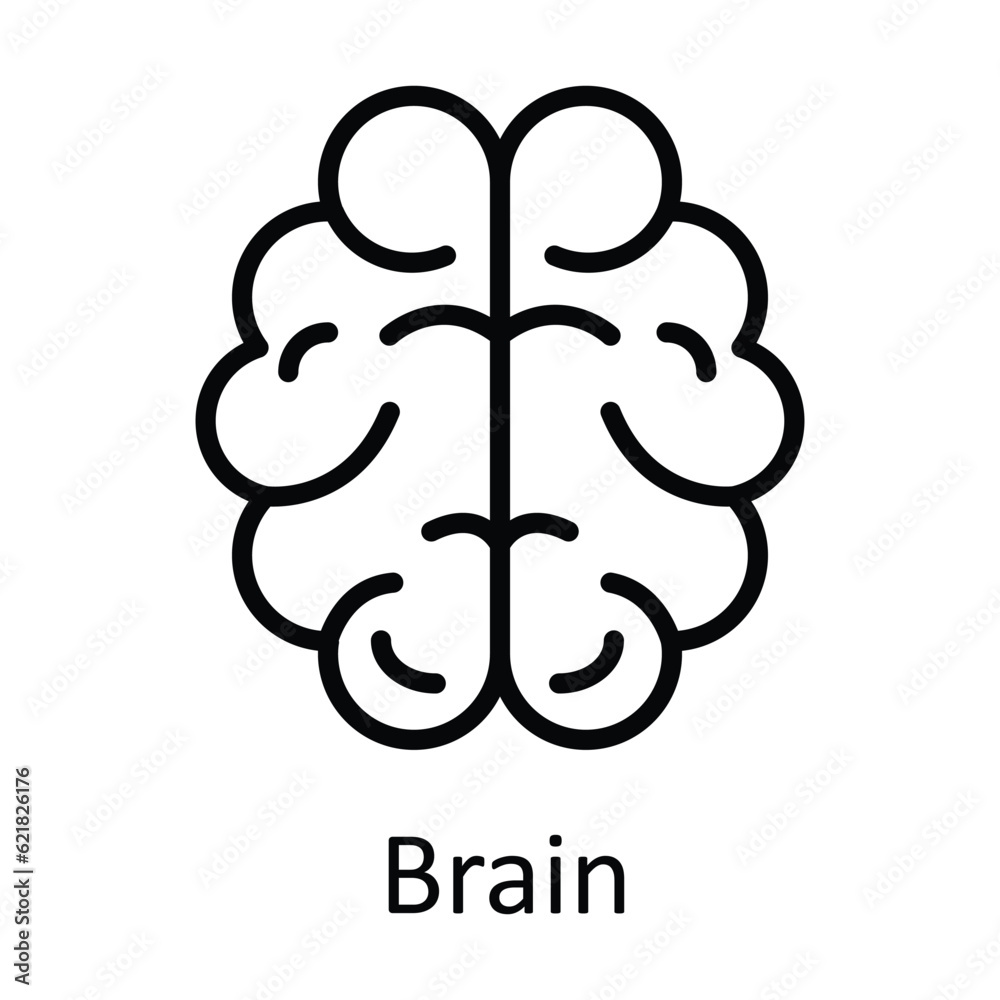Brain Capsule Vector outline Icon Design illustration. Medical and Health Symbol on White background EPS 10 File Brain Capsule Vector outline Icon Design illustration. Medical and Health Symbol on White background EPS 10 File