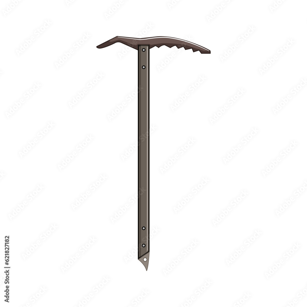 tool ice axe cartoon. extreme mountain, climb adventure, danger glacier tool ice axe sign. isolated symbol vector illustration tool ice axe cartoon. extreme mountain, climb adventure, danger glacier tool ice axe sign. isolated symbol vector illustration