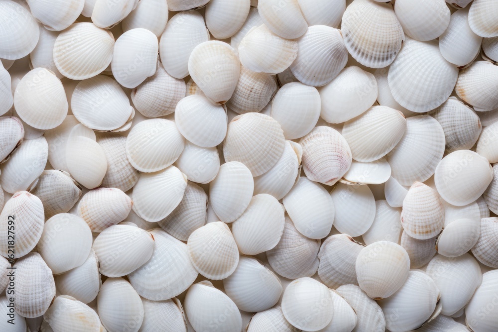 White shellfish background. Generate Ai White shellfish background. Generate Ai