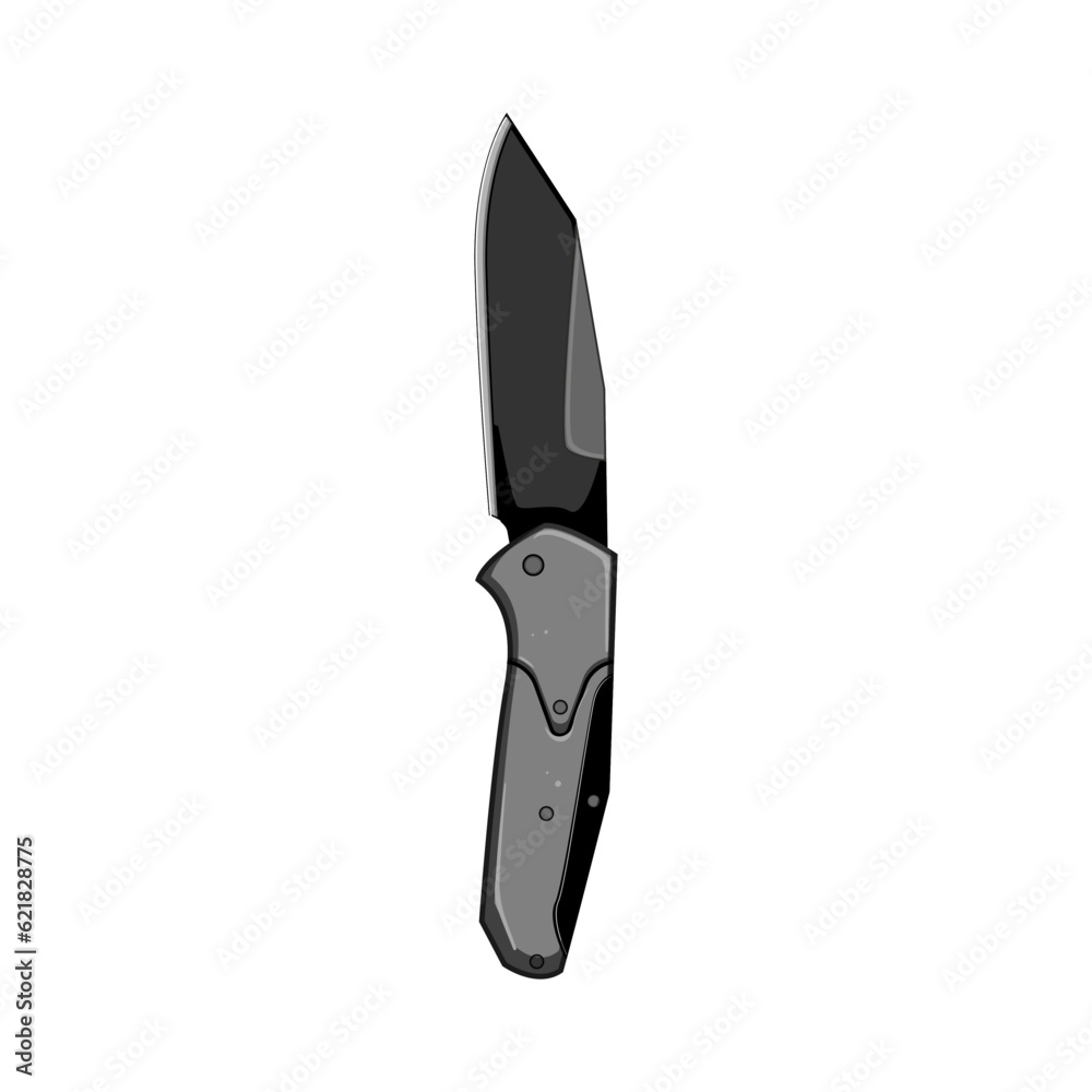 summer knife camping cartoon. adventure mountain, compass recreation, nature forest summer knife camping sign. isolated symbol vector illustration summer knife camping cartoon. adventure mountain, compass recreation, nature forest summer knife camping sign. isolated symbol vector illustration