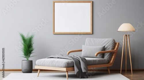 3d Furniture And Poster Mockup In Tokina Opera 50mm Style photo