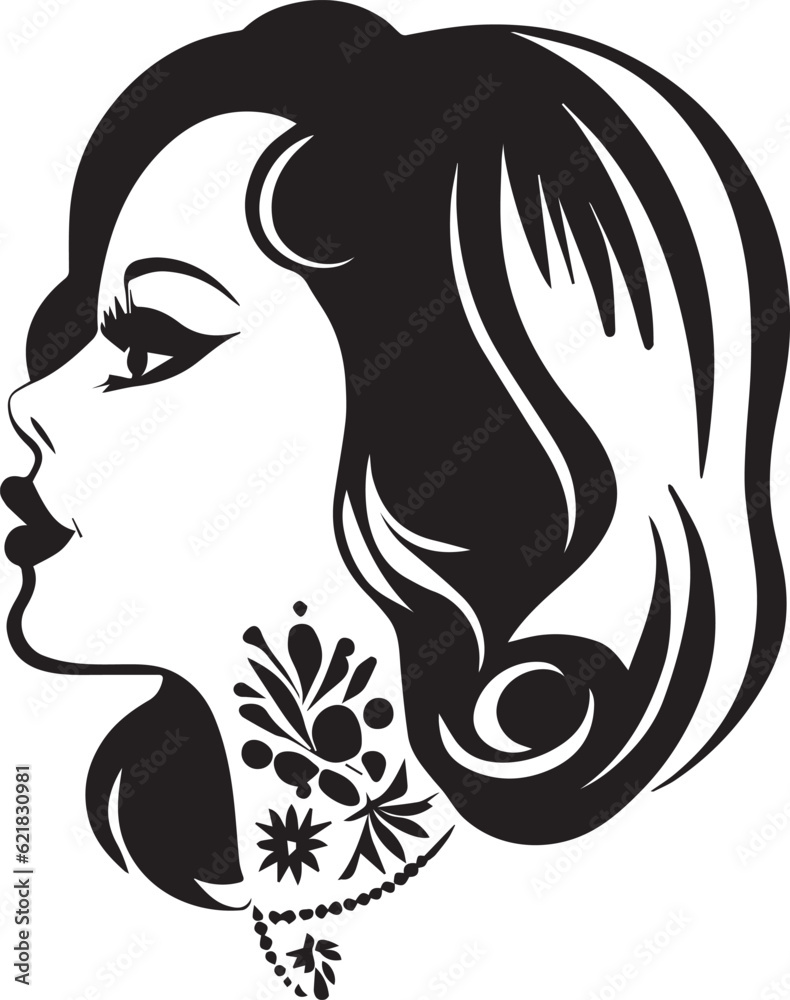 beautiful women face tattoo illustration vector beautiful women face tattoo illustration vector