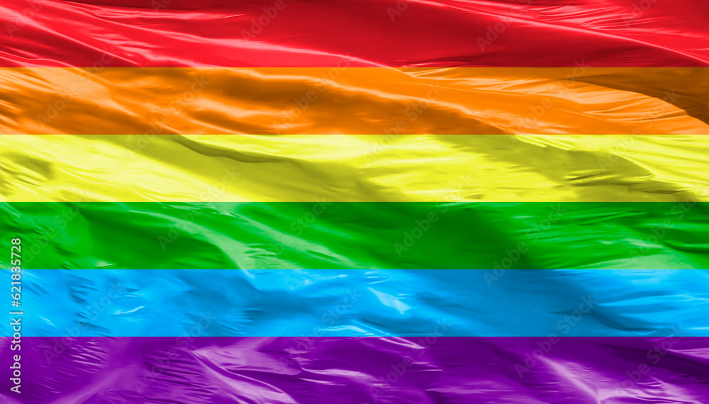 LGBT Pride Rainbow flag isolated