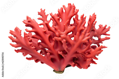  Staghorn Oxypora coral  on transparent background  PNG . Generative AI.