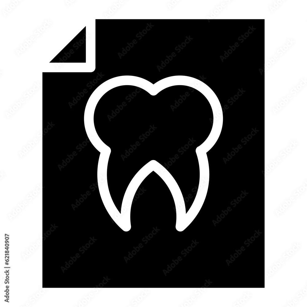 dental report glyph dental report glyph