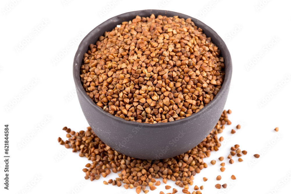 Buckwheat groats in a bowl Buckwheat groats in a bowl