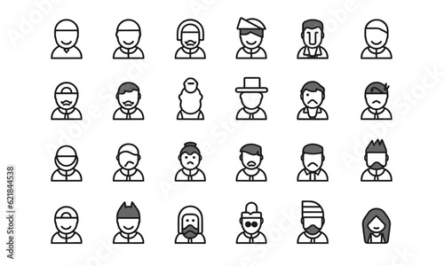 Line symbols about symbol callings. Parts of the interface. Icon of a line in transparent