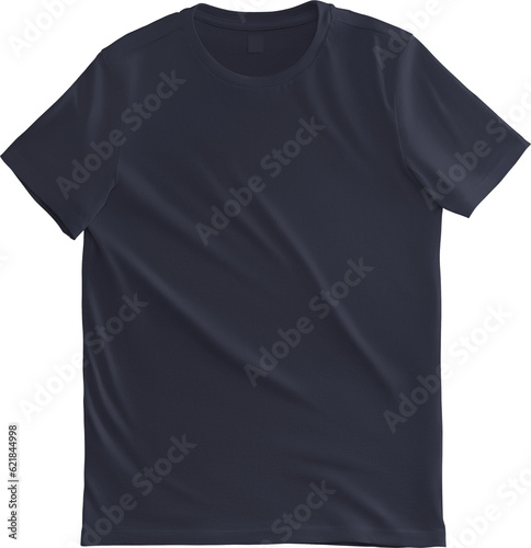 Mockup male Blue laid out t-shirt canvas bella, png, front view