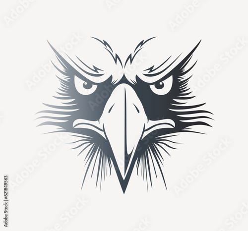 Hand drawn of Eagle head , Eagle mascot for t-shirt , Sport wear ,logo, emblem graphic, athletic apparel stamp.