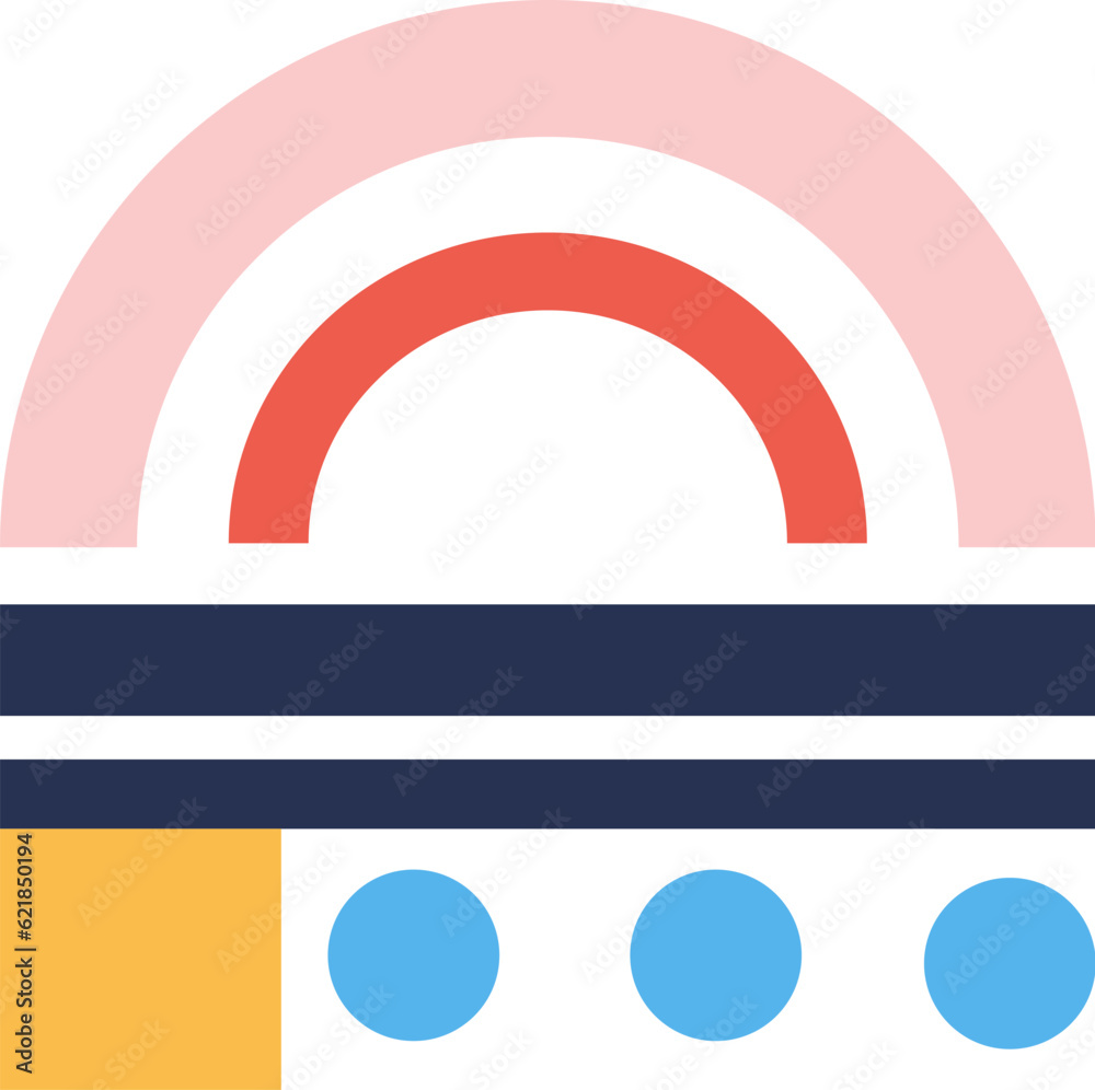 Fototapeta premium Abstract Bauhaus Shape