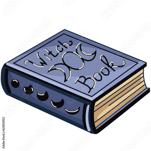 Witch book. Witchcraft and Magic. Vector.
