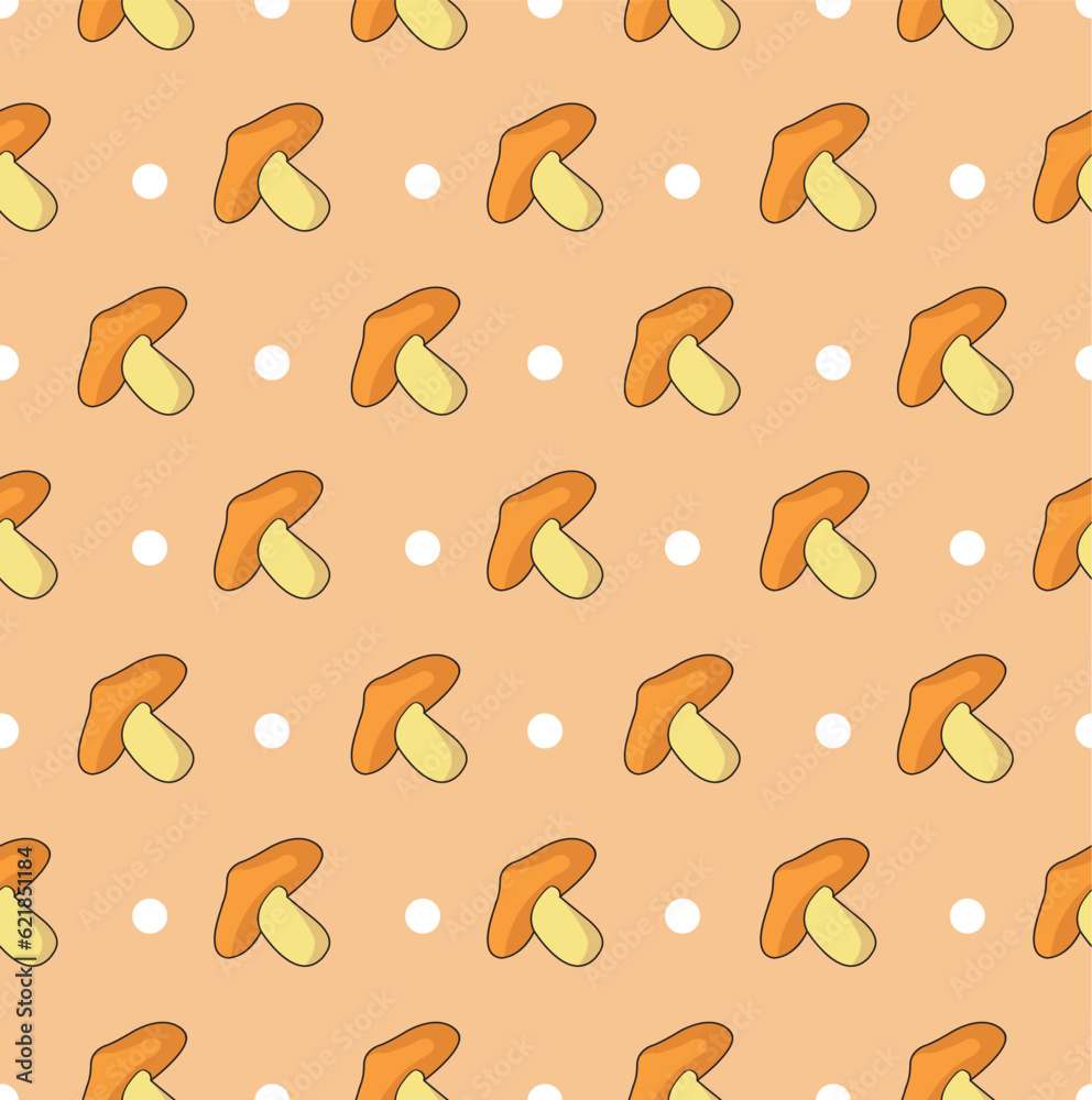 mushroom and circle graphic pattern mushroom and circle graphic pattern