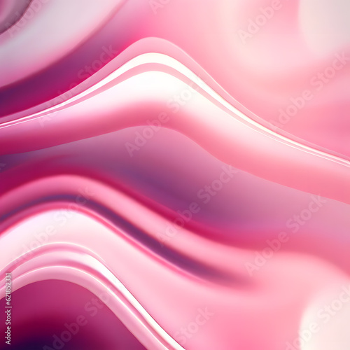 Smooth pink fluid wave background