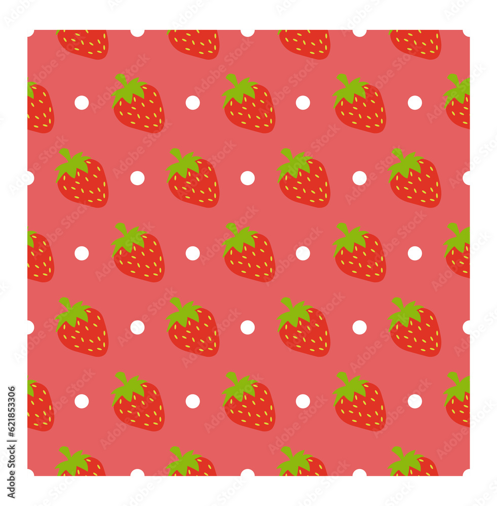 strawberry and circle fabric pattern strawberry and circle fabric pattern