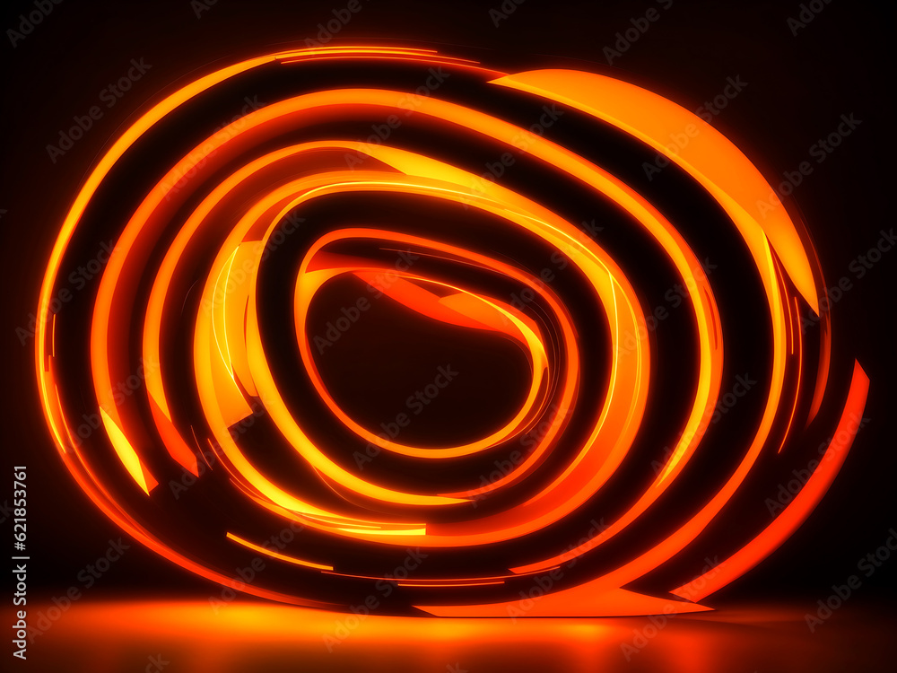 Dynamic orange Neon Curves Dynamic orange Neon Curves
