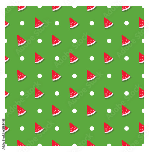 watermelon pattern graphic with circles