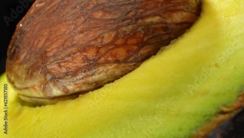 Avocado artistry: Explore the hidden world within a half avocado as the probe lens captures its velvety smoothness and vibrant hues. A macro masterpiece that unveils nature's beauty up close.

