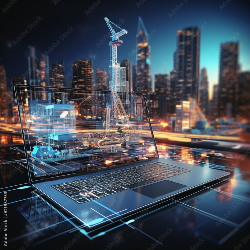 nyc futuristic city rorty o dana, 3d image, in the style of industrial and technological subjects, isometric, intel core, illuminated interiors, suburban ennui capturer, marcin sobas, detailed world-b - obrazy, fototapety, plakaty 