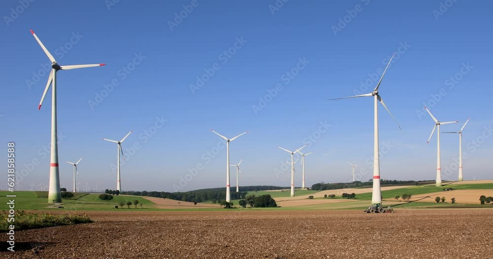 Field, Fields, Tractor, Agriculture, Wind turbines, Wind farm, Lichtenau, North Rhine-Westphalia, North Rhine-Westphalia, Germany, Europe Field, Fields, Tractor, Agriculture, Wind turbines, Wind farm, Lichtenau, North Rhine-Westphalia, North Rhine-Westphalia, Germany, Europe