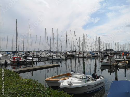 small boats in the harbour of Horuphav
