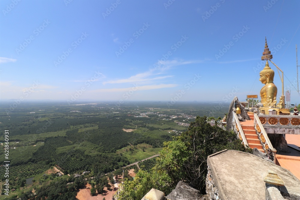 view from an asian temple on a mountain