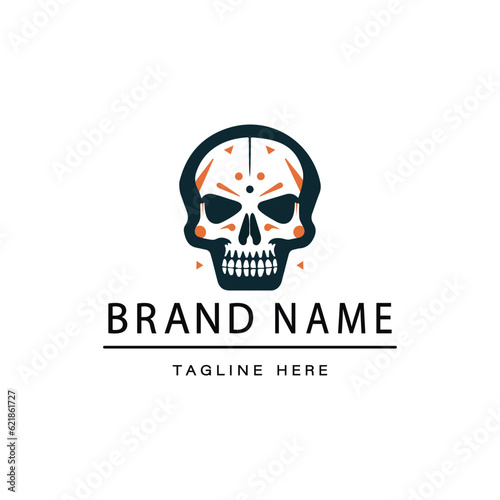 Free Download vector vintage human skull logo design - GFXLoad