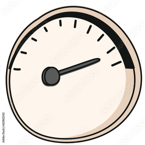 speedometer handdrawn vector illustration