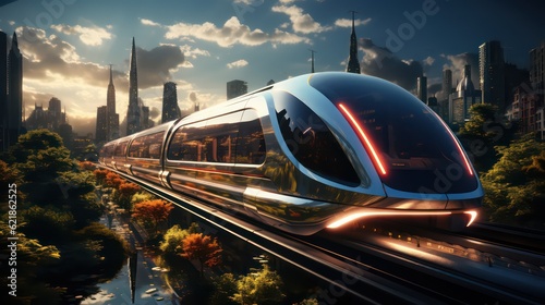 Conceptual Illustration of Futuristic Hyperloop Systems © Usablestores