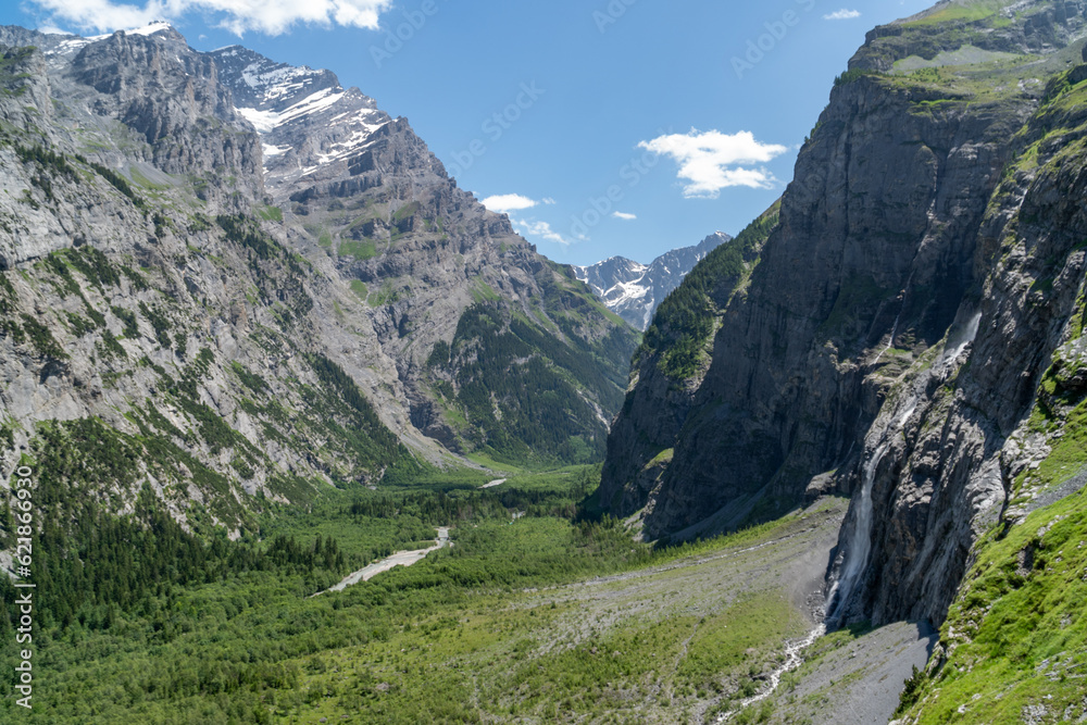 Fototapeta premium Gasterntal in a remote part of Kanton Bern in Switzerland