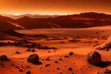 the view of the surface of mars ai generated