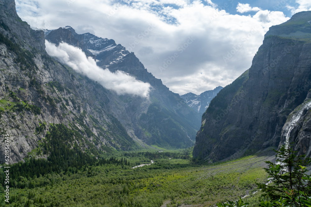 Fototapeta premium Gasterntal in a remote part of Kanton Bern in Switzerland