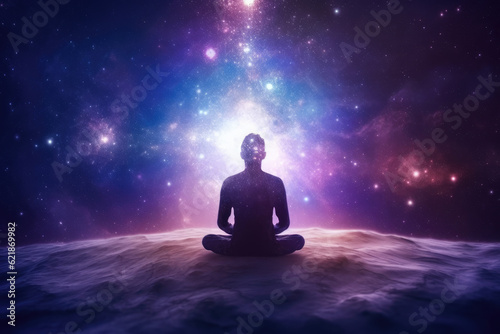 Universe  cosmos. Meditation background  chakras  prana  the mind of God and spirituality.