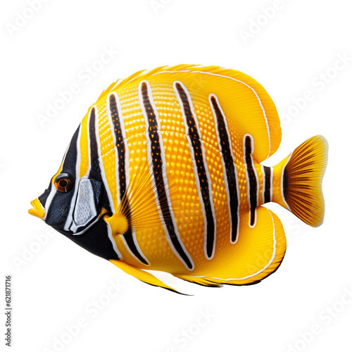 Butterflyfish, isolated, no background