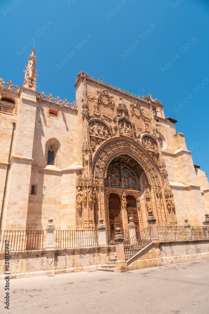 The church of Santa María la Real in Aranda de Duero in the province of Burgos. Spain
