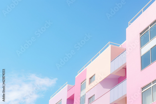 Aesthetic and minimalistic abstract background with pastel colors