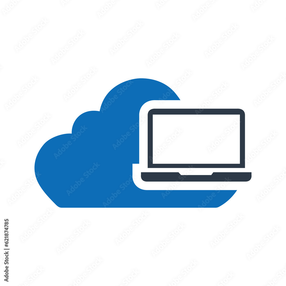 Cloud Computing Flat Blue Icon Isolate On White Background Vector Illustration | Seo Icons Cloud Computing Flat Blue Icon Isolate On White Background Vector Illustration | Seo Icons