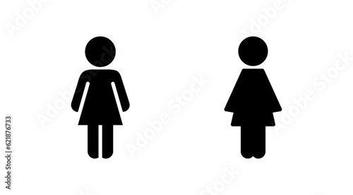 Female icon vector. toilet icon. restroom sign. gender