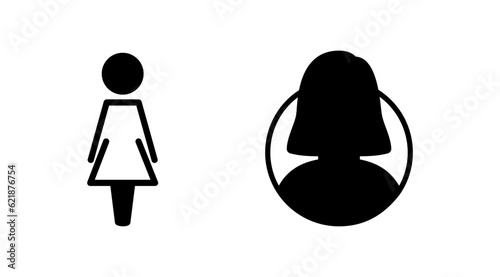 Female icon vector. toilet icon. restroom sign. gender